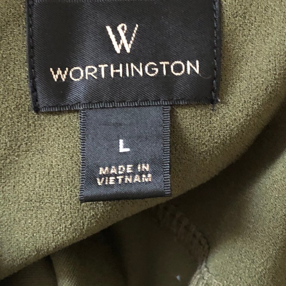 Worthington | Olive Short Sleeve Top - Picture 5 of 6